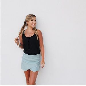Blue envelope shorts